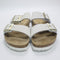 Womens BIRKENSTOCK Arizona Two Strap Sandals Antique White Nubuck UK Size 5.5 EU39