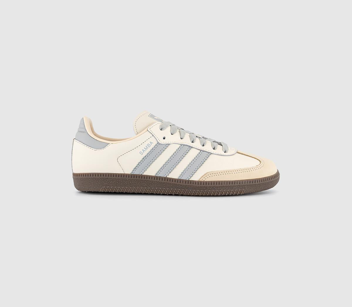 adidas Samba OG Trainers Cream White Wonder Silver Sand Strata UK Size 5