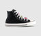 Converse All Star Hi Trainers Black Egret Cherry Balm UK Size 5