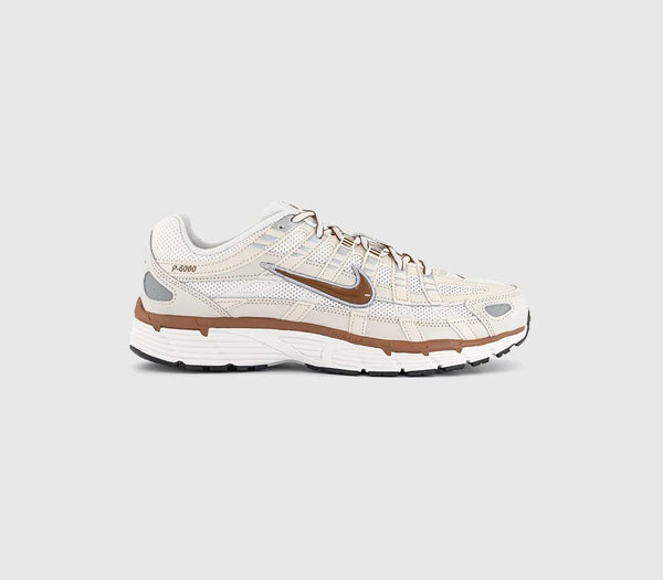 Odd sizes - Nike P-6000 Trainers Light Orewood Brown Light British Tan Phantom UK Sizes Right 6/Left 7