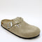 Womens BIRKENSTOCK Boston Clogs Taupe Rivet UK Size 7 EU40