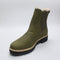 Womens TOMS Bennet Chelsea Faux Fur Lined Boots Olive UK Size 5.5