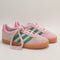 Kids adidas Gazelle 2 Trainers Clear Pink Court Green Bliss Pink UK Size 11 youth