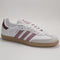 adidas Womens adidas Samba OG Trainers White Magic Mauve Quiet Crimson UK Size 8