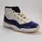 Odd sizes - Jordan Air Jordan 11 Trainers Deep Royal Blue Fire Red Sail Black Muslin UK Sizes Right 7.5/Left 8