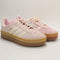 adidas Gazelle Bold W Trainers Clear Pink Cream White Gold Metallic UK Size 5