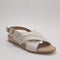 Womens EARTHADDICT Tulip Cross Over Sandals White Leather UK Size 6