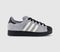 adidas Superstar Il Trainers Grey Cream White Black UK Size 5