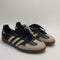 Adidas Samba OG Trainers Core Black Wonder Beige Gold Metallic UK Size 5