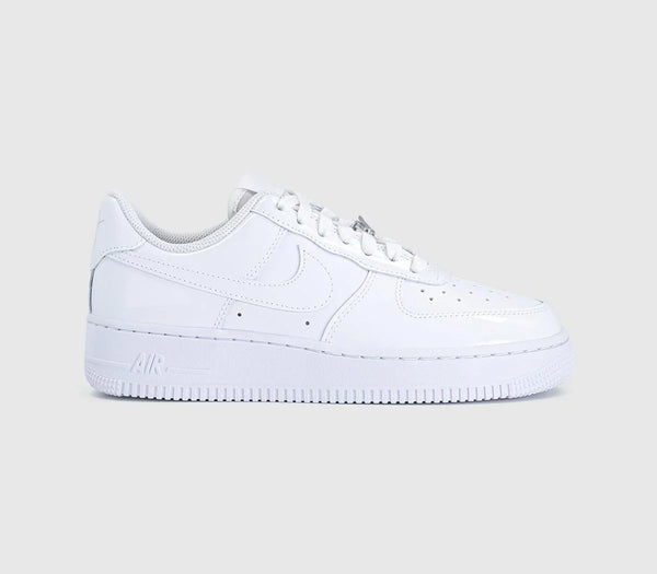 Nike Air Force 1 07 Trainers White White Patent UK Size 6.5