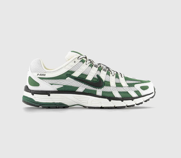 Nike P-6000 Trainers Summit White Fir Black Metallic Summit White UK Size 5