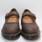 Womens Dr. Martens Floral Maryjanes Dark Brown Crazy Horse UK Size 7
