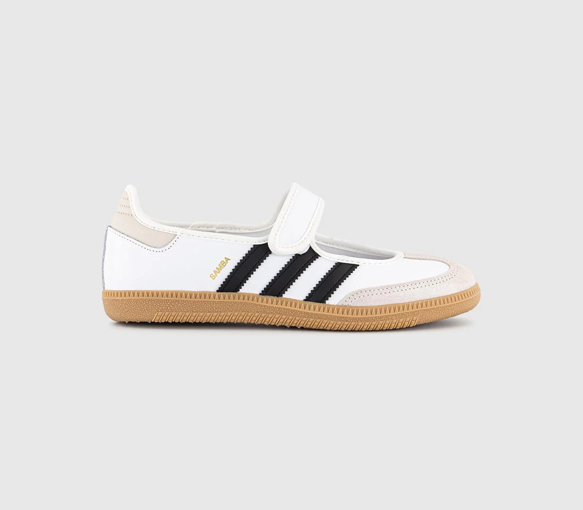 adidas Samba Jane Trainers White Alumina Black UK Size 8