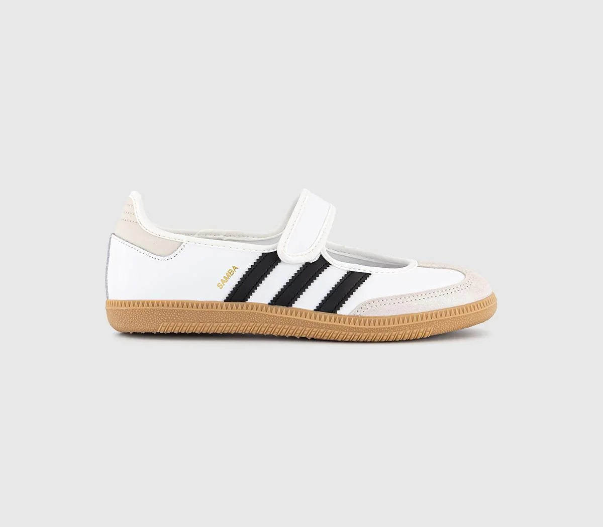 adidas Samba Jane Trainers White Alumina Black UK Size 8