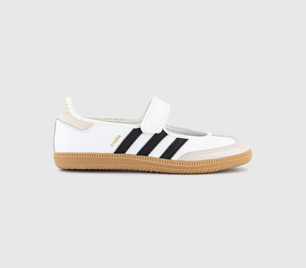 adidas Samba Jane Trainers White Alumina Black UK Size 8