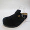 Mens BIRKENSTOCK Boston Clogs Suede Black UK Size 10.5  EU45