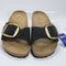 Womens BIRKENSTOCK Madrid Big Buckle Sandals Black Nubuck UK Size 7.5 EU41
