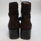 Womens OFFICE Annabella Square Toe Leather Block Heel Boots Brown Suede UK Size 5