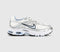 Nike Air Max Moto 2k Trainers White Hydrogen Blue Metallic Silver UK Size 5.5
