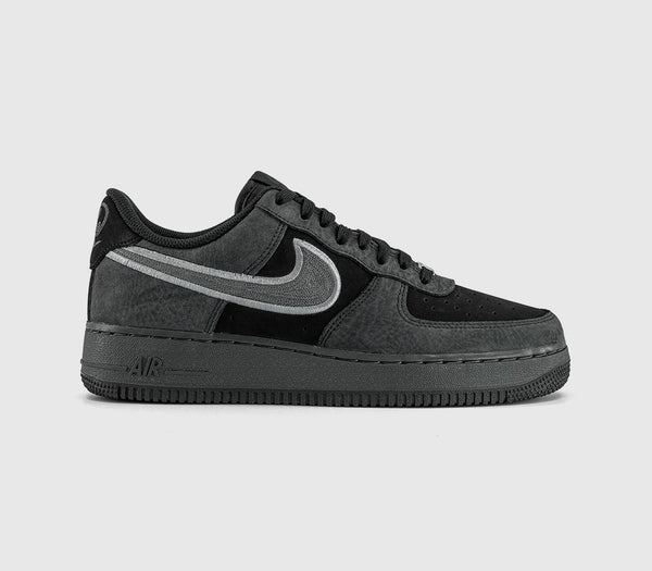 Nike Air Force 1 07 Trainers Black Dark Smoke Grey Smoke Grey UK Size 8