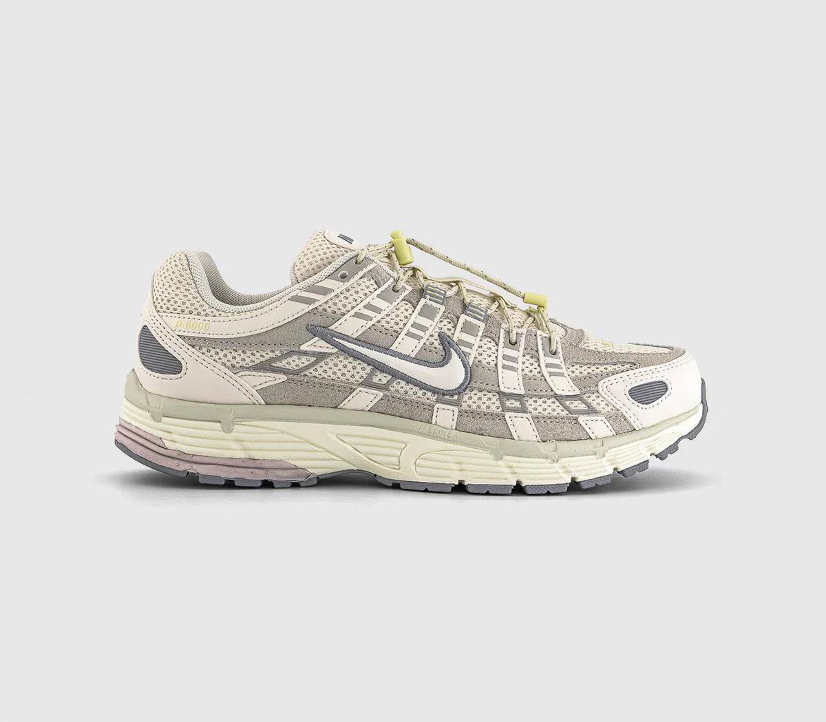 Nike P-6000 Trainers Light Bone Platinum Violet Cement Grey UK Size 8.5
