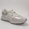 New Balance 327 Trainers Silver Metallic White UK Size 6