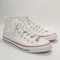 Odd sizes - Converse All Star Hi Optical White Trainers UK Sizes Right 9/Left 8