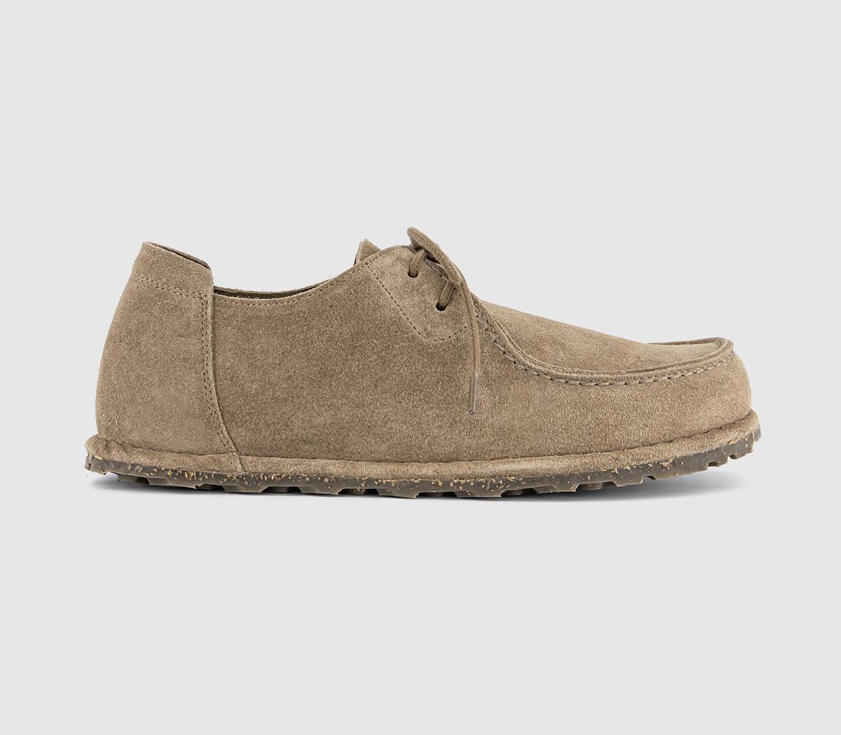 Mens BIRKENSTOCK Utti Lace Leve Shoes M Gray Taupe UK Size 7 EU40