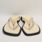 Womens Vagabond Shoemakers Izzy Toe Thong Sandals Off White Leather UK Size 6