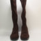 Womens OFFICE Karamel Knee High Block Heel Boots Brown Suede UK Size 6