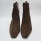 Womens OFFICE Addison Curve Heel Ankle Boots Brown Suede UK Size 7