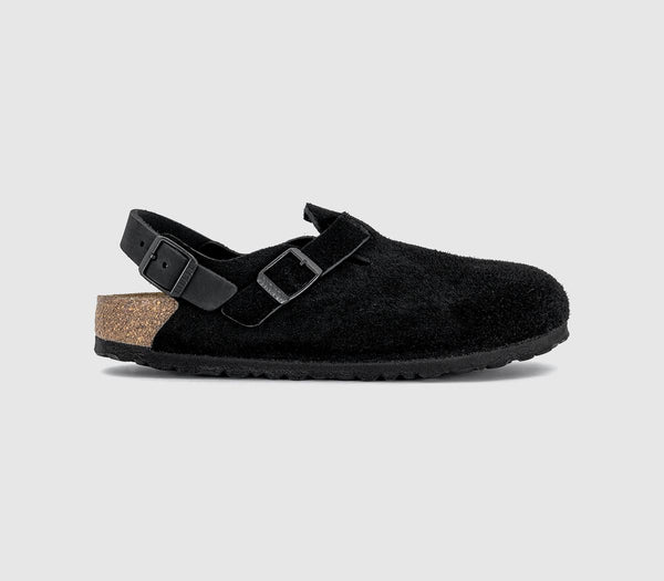 Womens BIRKENSTOCK Tokio Clogs Black Suede UK Size 5.5 EU39