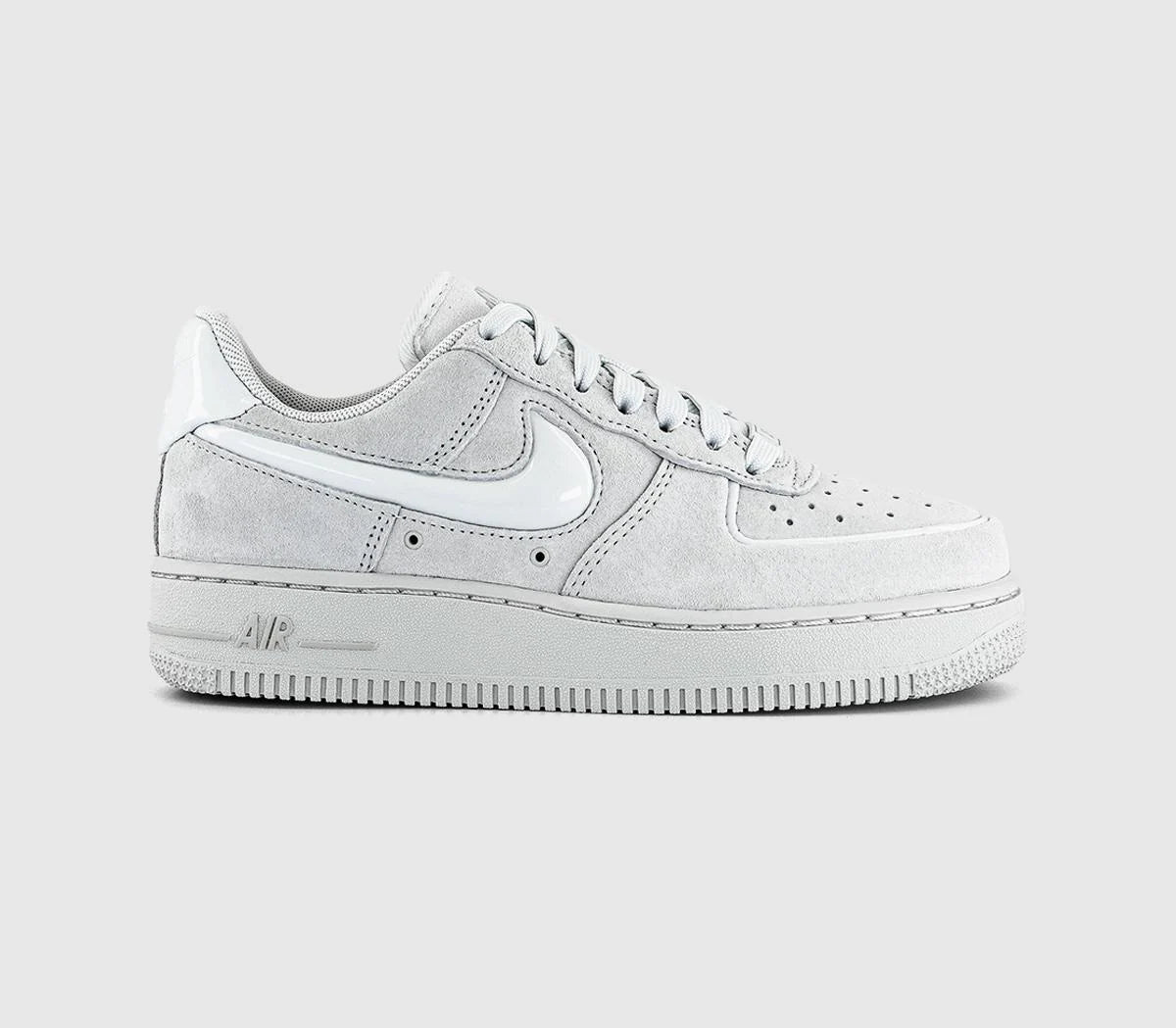 Nike Air Force 1 07 Trainers Off White Off White Light Smoke Grey UK Size 6