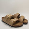 Womens BIRKENSTOCK Arizona Big Buckle Sandals Sandcastle Nubuck UK Size 5 EU38