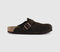Mens BIRKENSTOCK Boston Clog Mocha Suede Leather UK Size 7.5 EU41