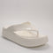 Womens Crocs Getaway Platform Flip Flops Chalk Patent UK Size 6