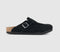 Mens BIRKENSTOCK Boston Clogs Suede Black UK Size 11.5 EU46
