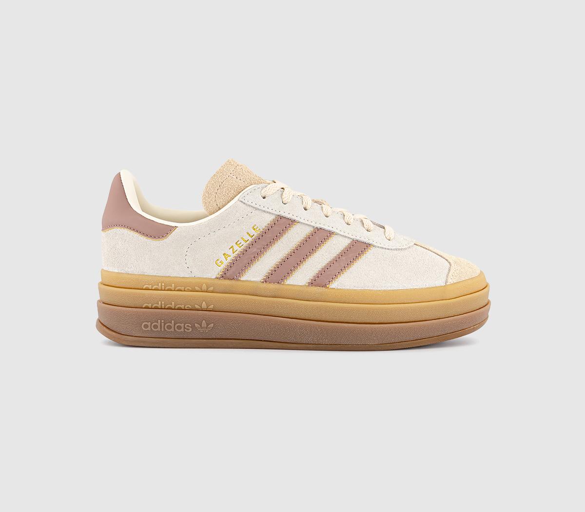 adidas Gazelle Bold W Trainers Cream White Warm Clay Sand Strata UK Size 9