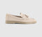 Womens OFFICE Fay Suede Tassel Loafers Beige Suede UK Size 6