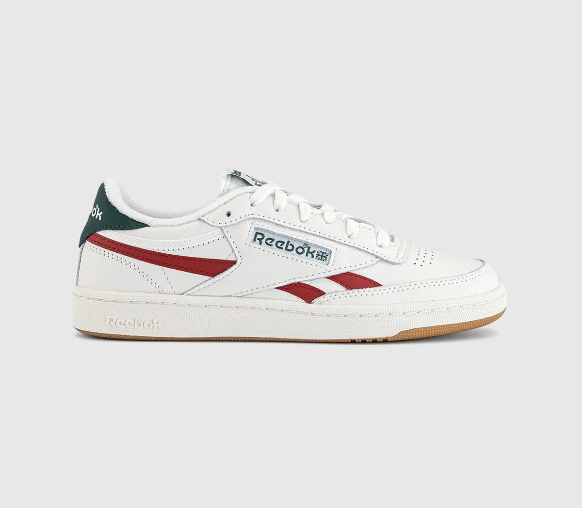 Reebok Club C Revenge Trainers White Red Green UK Size 6