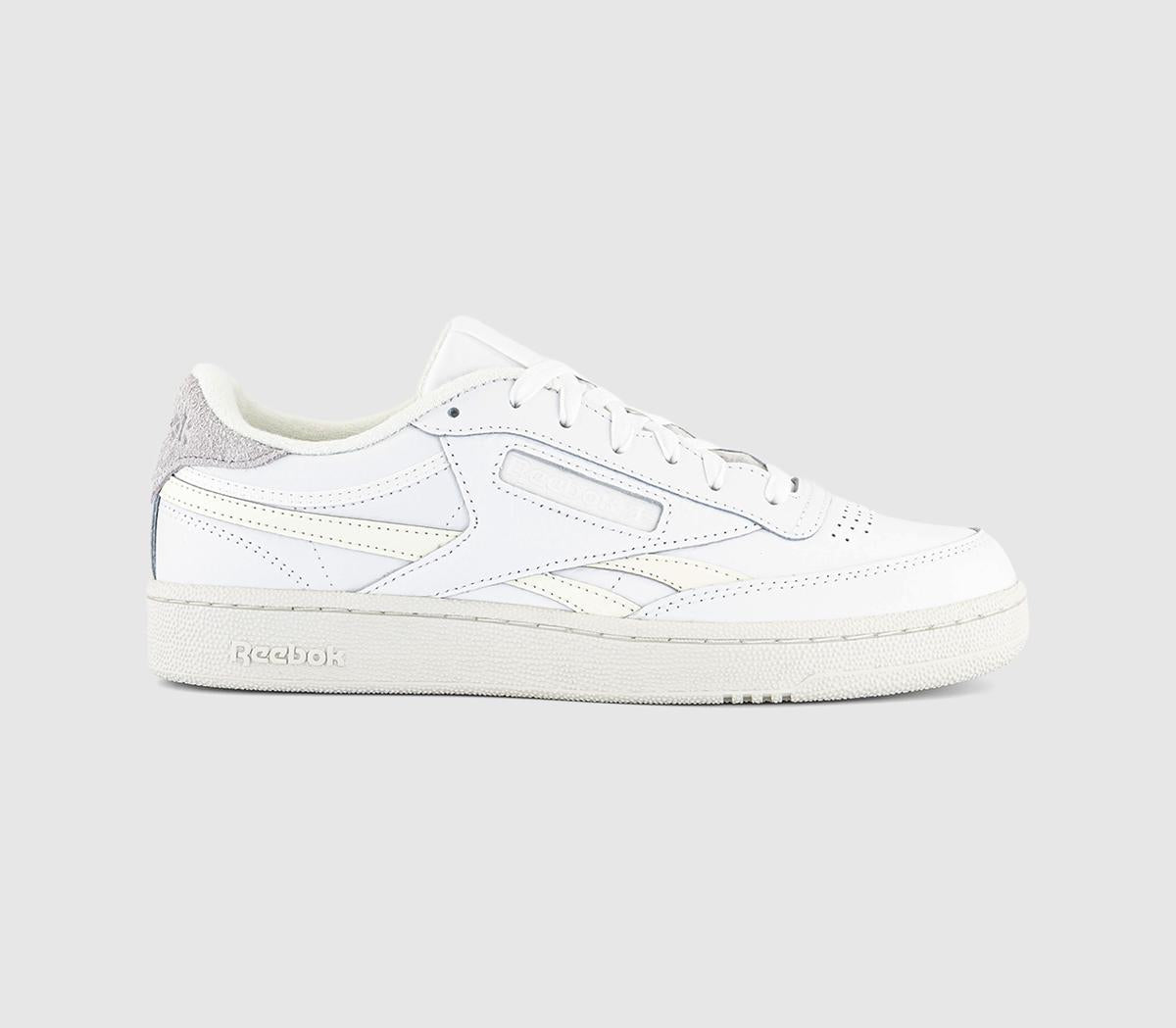 Reebok Club C Revenge Trainers White Barely Grey Chalk UK Size 8