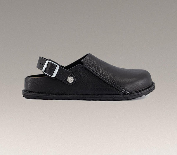 Womens BIRKENSTOCK Lutry Premium Clogs Black Leather