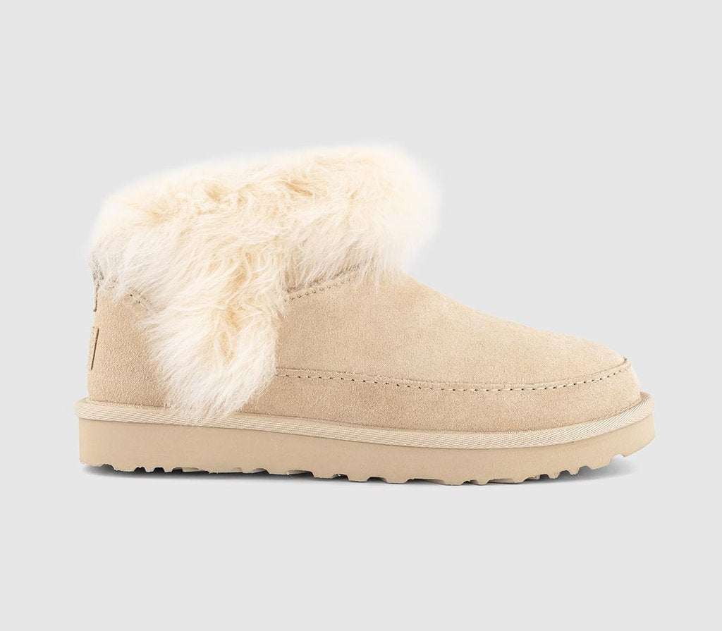 Womens UGG Classic Ultra Mini Chalet Boots Sandcastle