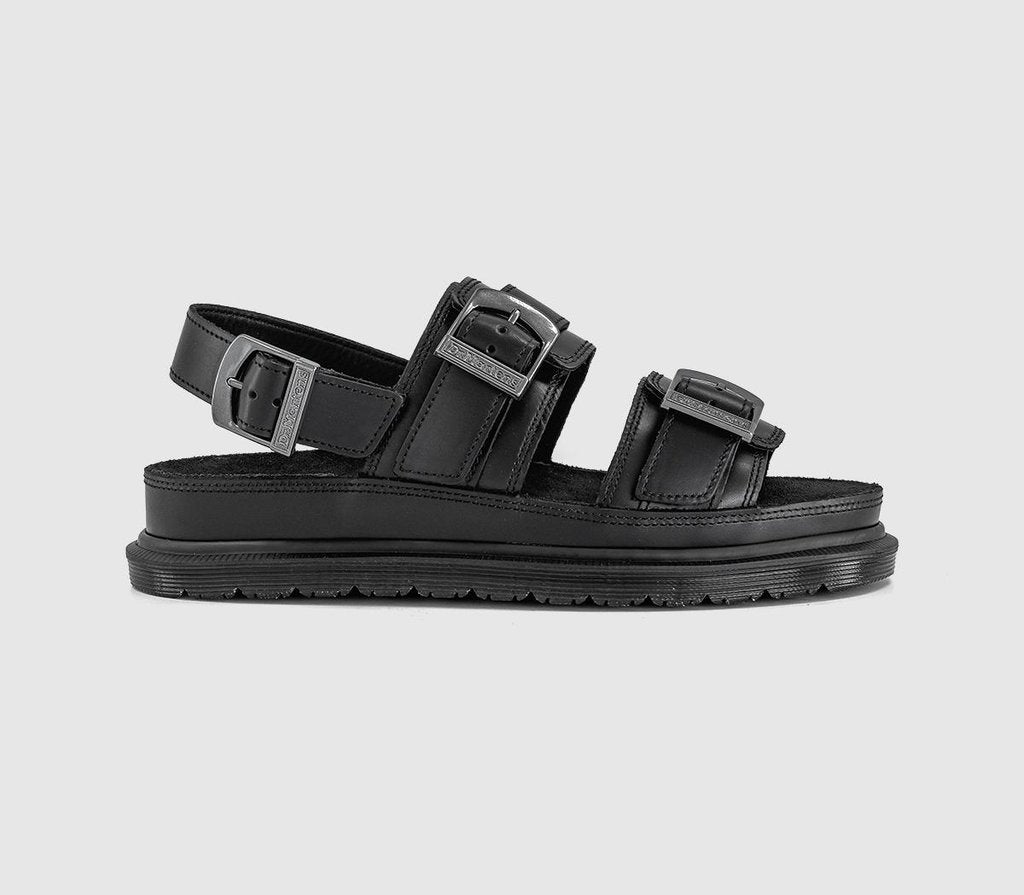 Mens Dr. Martens San Two Strap Men's Sandals Black Orleans