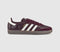 adidas Samba Og Trainers Maroon Off White Gold Metallic