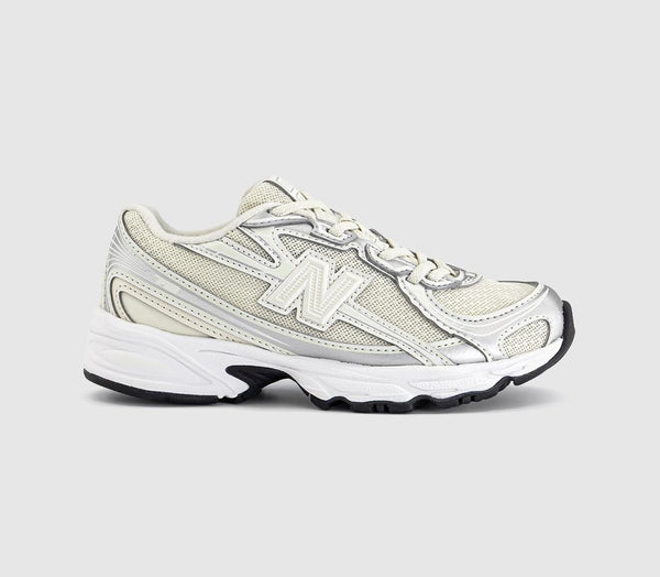 Kids New Balance 740 Youth Trainers Turtledove Linen