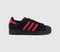 adidas Superstar II Trainers Rhinestone Black Better Scarlet Silver Metallic