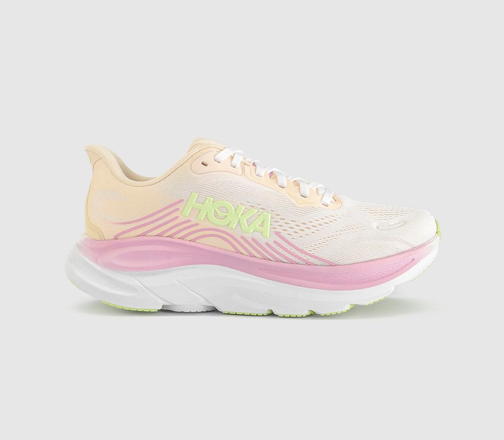 HOKA Clifton 11 Trainers Tangerine Glow White