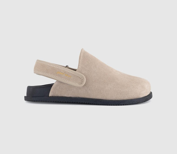 Womens Good News Frank Mules Beige Suede