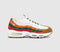 Nike Air Max 95 Trainers Sail Metallic Silver Total Orange Sport Green Gym